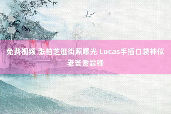 免费视频 张柏芝逛街照曝光 Lucas手插口袋神似老爸谢霆锋
