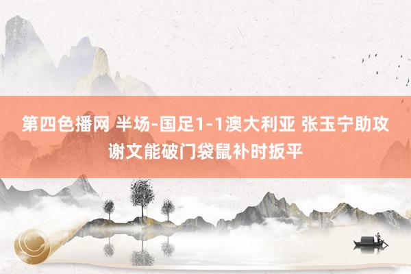 第四色播网 半场-国足1-1澳大利亚 张玉宁助攻谢文能破门袋鼠补时扳平