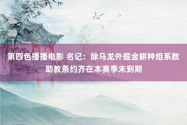 第四色播播电影 名记：除马龙外掘金耕种组系数助教条约齐在本赛季末到期